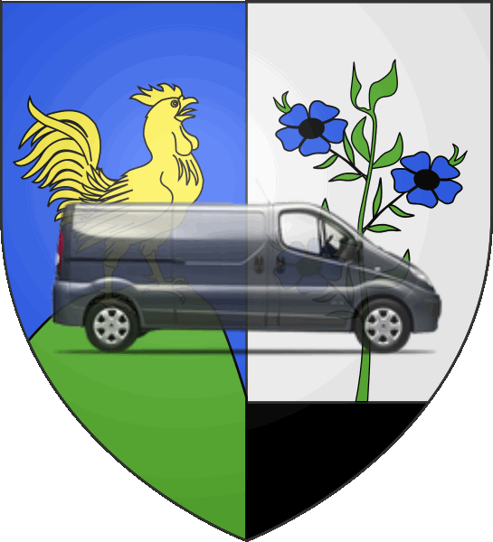 camion sur blason ville de Cogolin