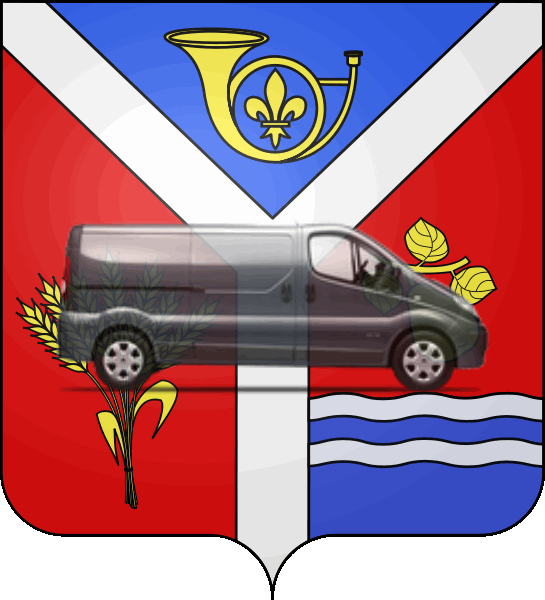 camion sur blason ville de Coignières
