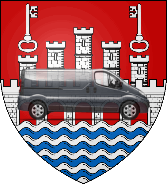 camion sur blason ville de Condom