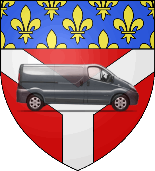 camion sur blason ville de Conflans-Sainte-Honorine