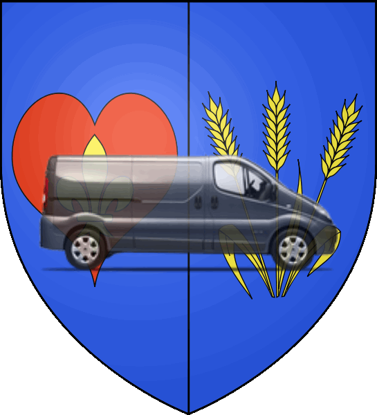 camion sur blason ville de Corbeil-Essonnes