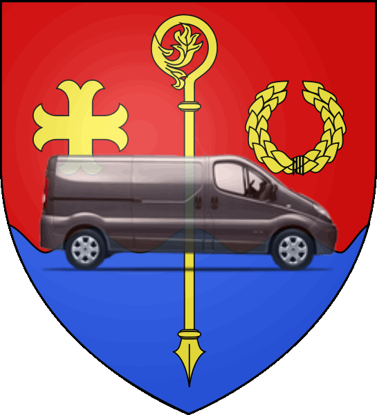 camion sur blason ville de Cournon-d'Auvergne
