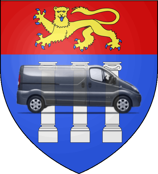 camion sur blason ville de Coutances