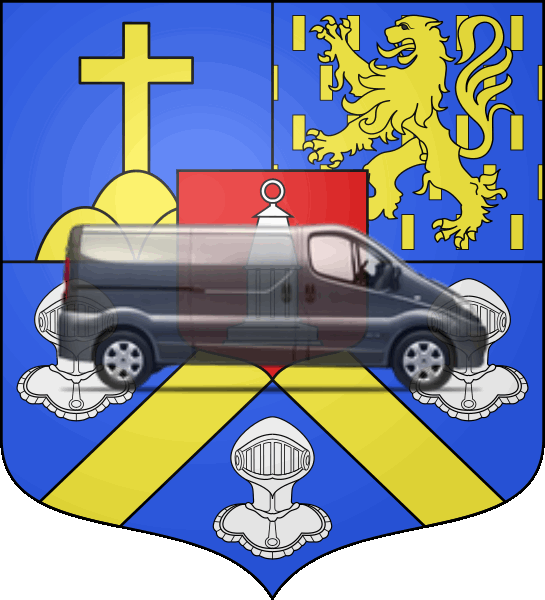 camion sur blason ville de Creutzwald