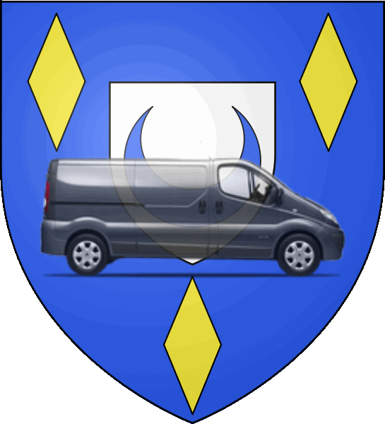 camion sur blason ville de Croissy-sur-Seine
