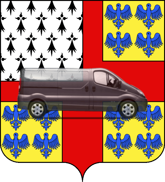 camion sur blason ville de Deuil-la-Barre