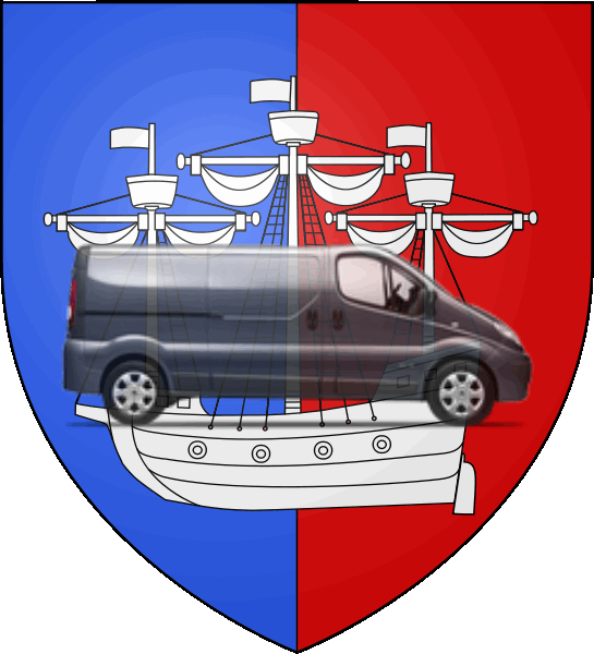 camion sur blason ville de Dieppe