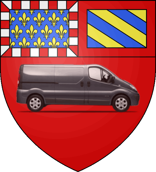 camion sur blason ville de Dijon
