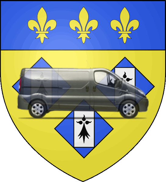 camion sur blason ville de Dol-de-Bretagne