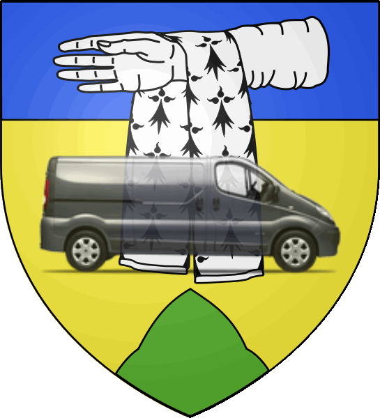 camion sur blason ville de Domont