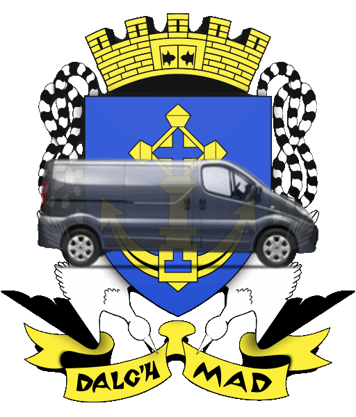 camion sur blason ville de Douarnenez