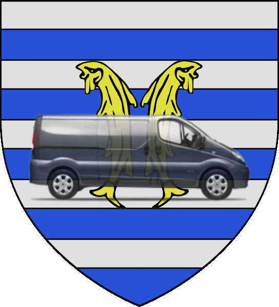 camion sur blason ville de Douchy-les-Mines