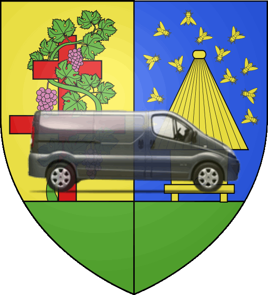 camion sur blason ville de Elbeuf