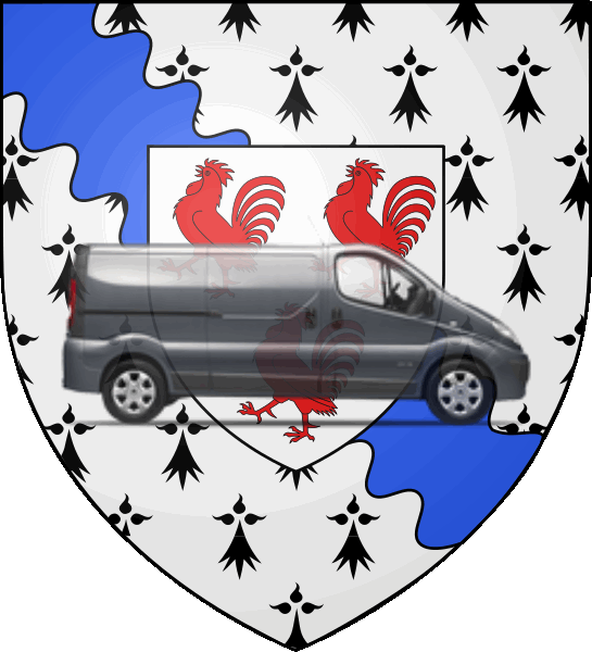 camion sur blason ville de Émerainville