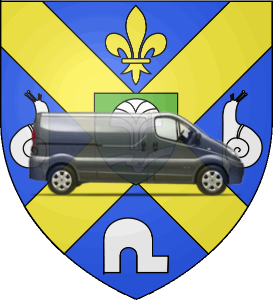 camion sur blason ville de Éragny