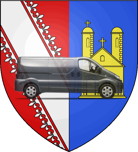 camion sur blason ville de Erstein