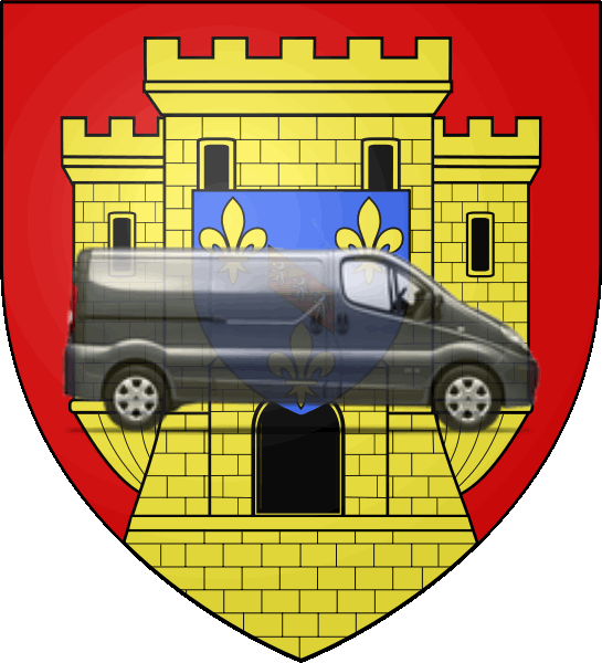 camion sur blason ville de Étampes