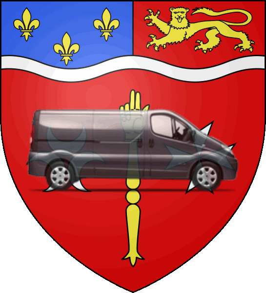 camion sur blason ville de Eysines