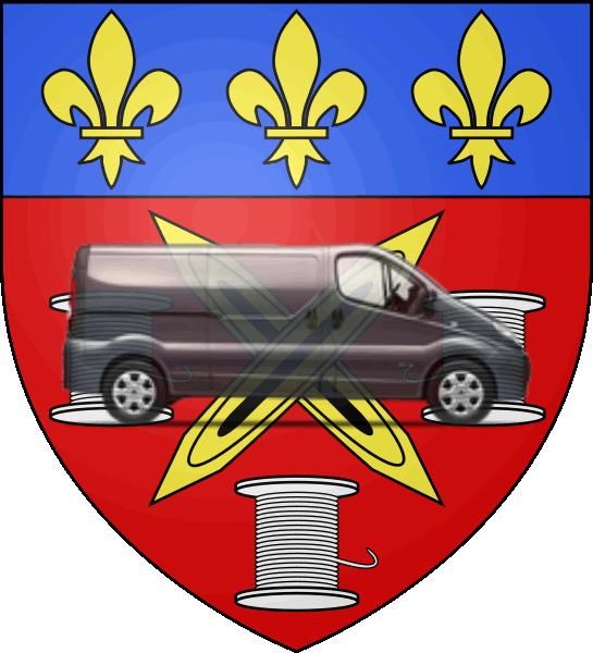 camion sur blason ville de Flers