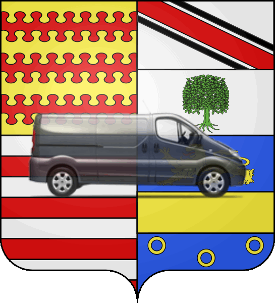 camion sur blason ville de Fondettes