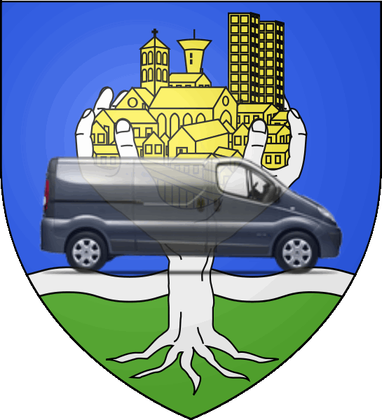 camion sur blason ville de Fosses