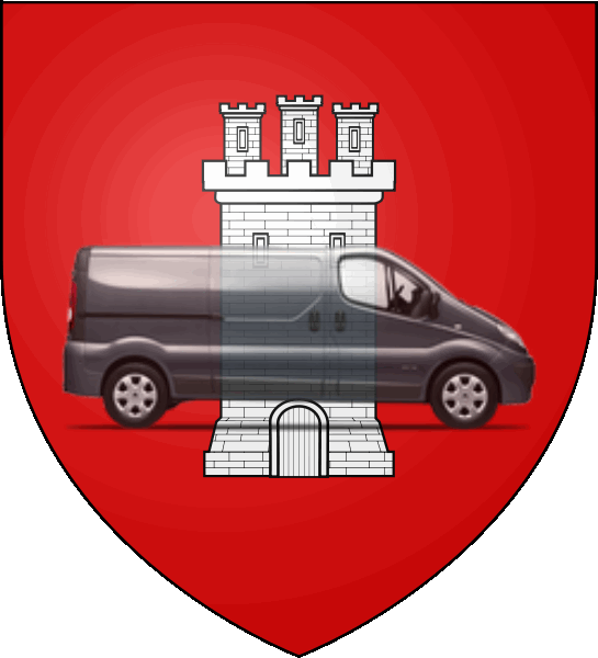 camion sur blason ville de Frontignan