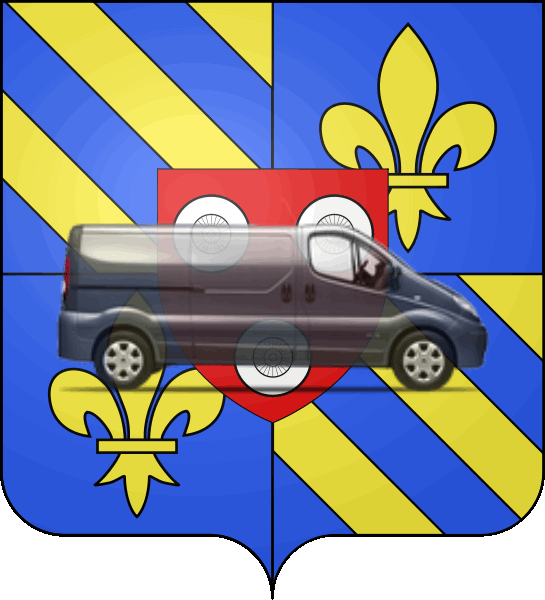 camion sur blason ville de Gagny