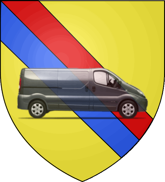 camion sur blason ville de Gaillard