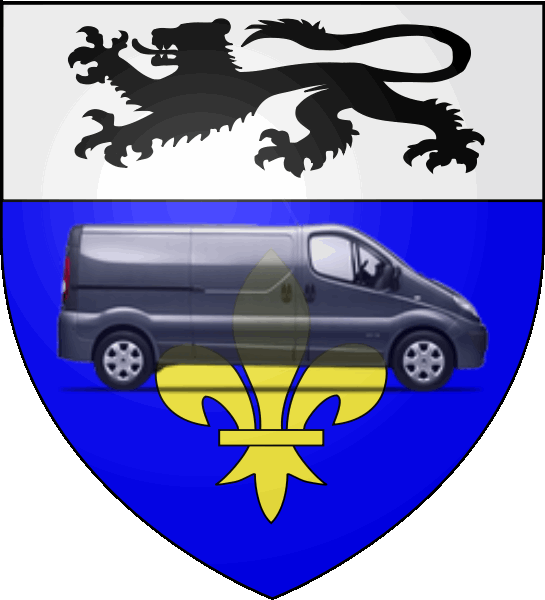 camion sur blason ville de Grande-Synthe