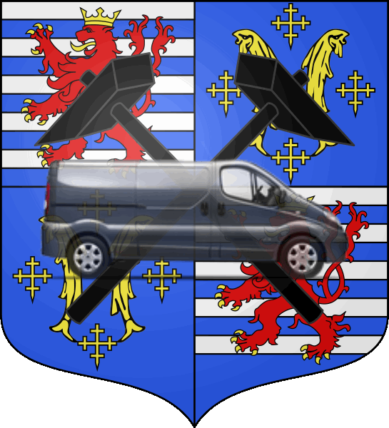 camion sur blason ville de Hayange