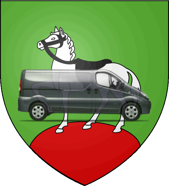 camion sur blason ville de Hénin-Beaumont