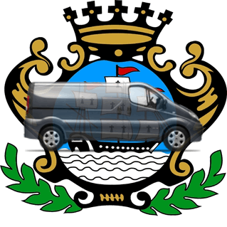 camion sur blason ville de Hennebont