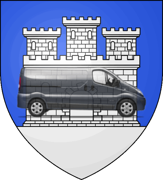 camion sur blason ville de Hirson