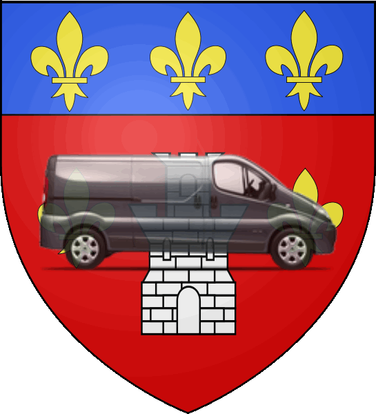 camion sur blason ville de Honfleur