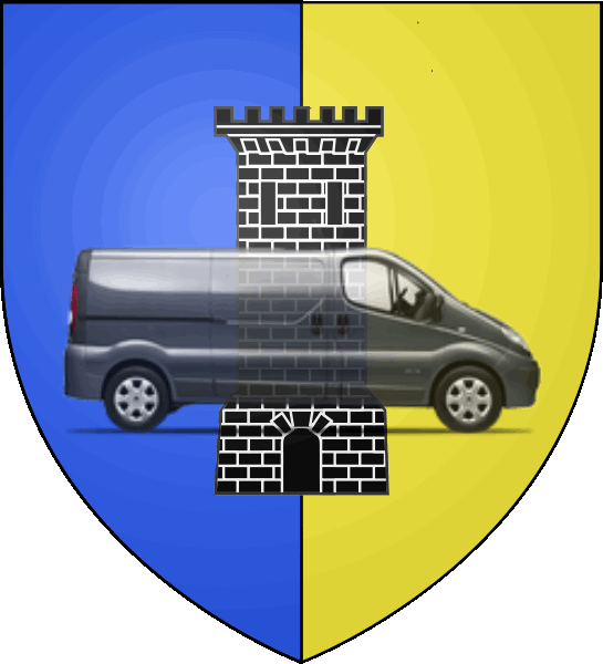 camion sur blason ville de Joué-lès-Tours