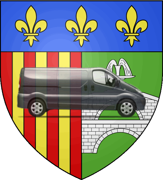 camion sur blason ville de Juvisy-sur-Orge