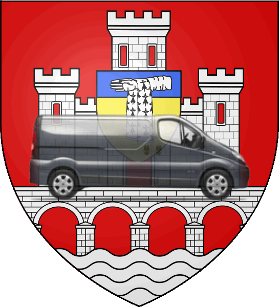 camion sur blason ville de L'Isle-Adam