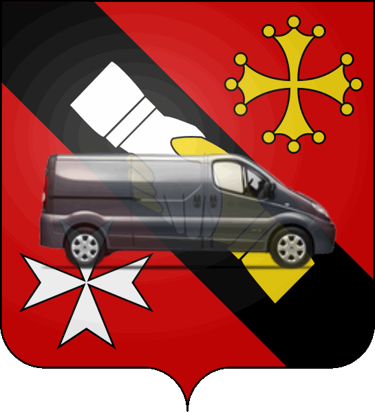camion sur blason ville de L'Union