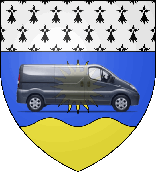 camion sur blason ville de La Baule-Escoublac