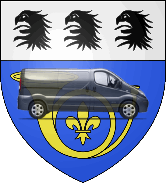 camion sur blason ville de La Celle-Saint-Cloud