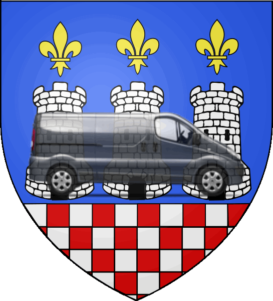 camion sur blason ville de La Charité-sur-Loire