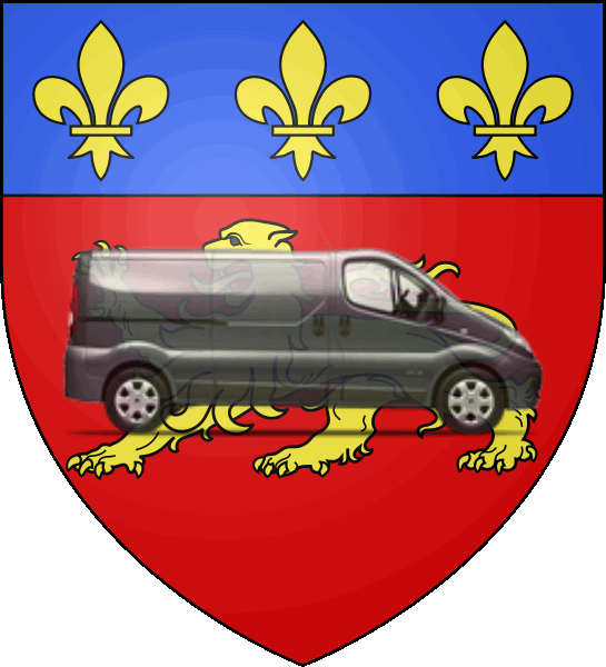 camion sur blason ville de La Ferté-Bernard