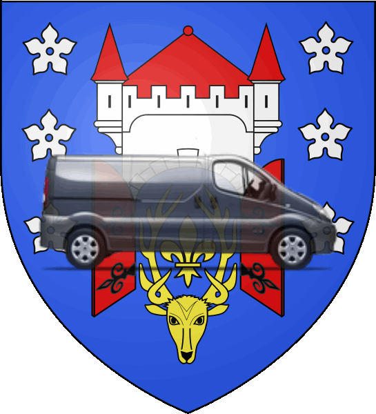 camion sur blason ville de La Ferté-Saint-Aubin