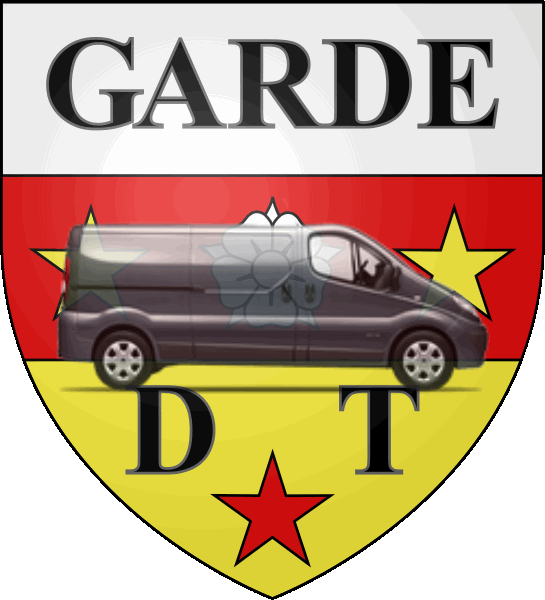 camion sur blason ville de La Garde