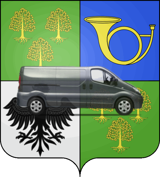 camion sur blason ville de La Garenne-Colombes