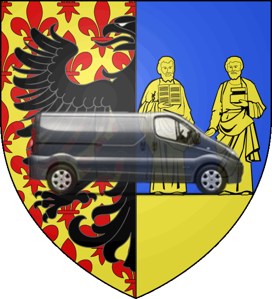 camion sur blason ville de La Riche