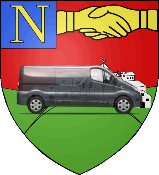 camion sur blason ville de La Roche-sur-Yon