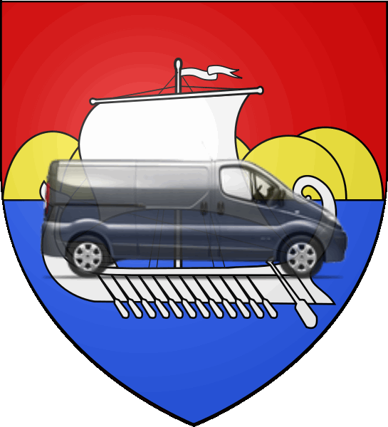 camion sur blason ville de La Tremblade
