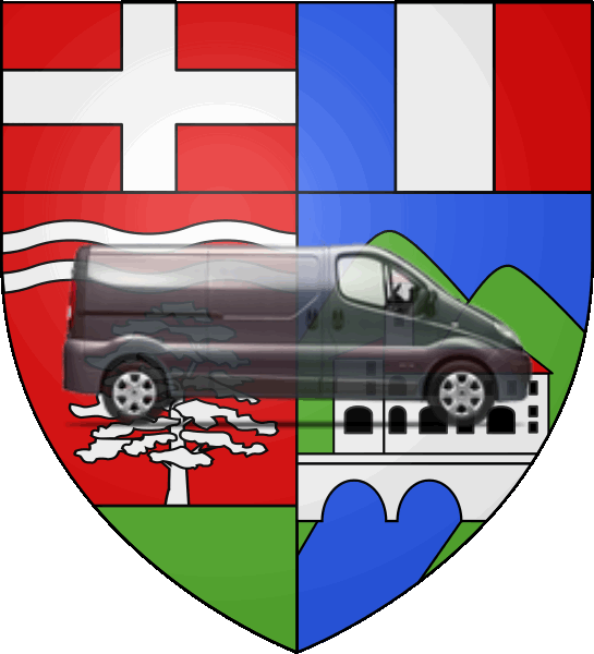 camion sur blason ville de La Trinité