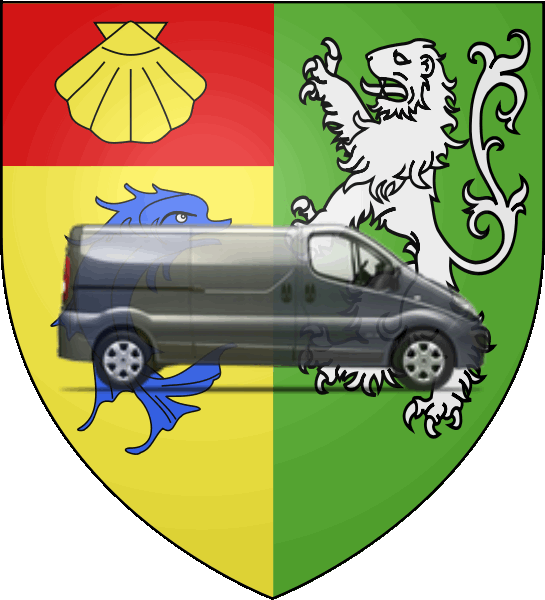 camion sur blason ville de Labenne